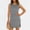Black, variant on Women Mini Dresses Summer Daily Casual Trendy Striped Sleeveless Round Neck Pullover Side Slit Sundress Loose Fit Tank Beach Dress Pink S
