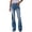 Dark Blue, variant on Womens High Stretch Flare Jeans Streetwear High Waisted Leg Lengthening Denim Pants Casual Long Trousers Bell Bottom Jeans for Women Trendy