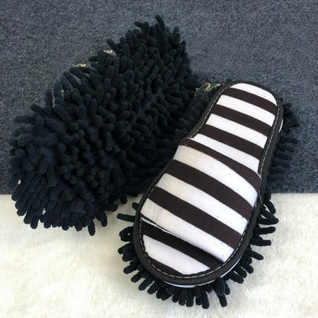 

Microfiber Chenille Mop Slippers Washable Open Toe Comfortable Household Men