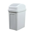 thumbnail image 2 of 2-4 Gallon Large Can,16 Quart Swing Top Kitchen Garbage Can for Kitchen Home, Fall Waste Bin with Swing Lid, Green + White 2-Pack, 2 of 7