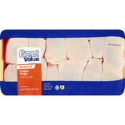 Great Value: Chicken Thighs, 80 Oz