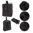 thumbnail image 3 of 2pc Bolsa Táctica Militar Bolsa Recuperadora Táctica Camping Lab.G,  Negro, 3 of 5
