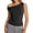 Black, variant on Women'S Off the Shoulder Crop Top Sleeveless Stretchy Bodycon Tank Y2K Sling T-Shirt for Summer Red S