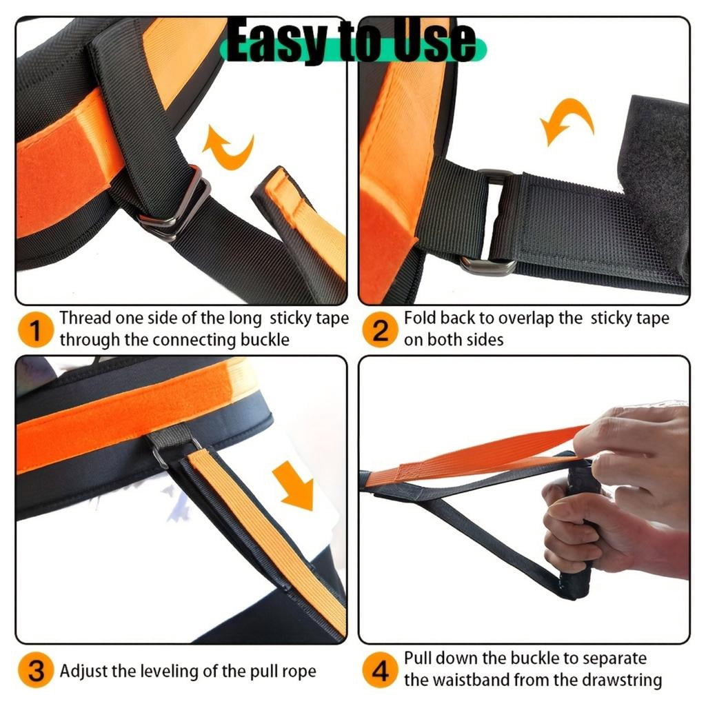 Overload Running Resistance Harness Resistance Band with Jump Rope & Storage Bag for Sprint Football Basketball Soccer