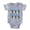 Heather Grey, variant on CafePress - FIN Peekapoo I See You - Cute Infant Baby Football Bodysuit