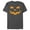Charcoal, variant on Men's CHIN UP Halloween Jack o' Lantern Face Graphic Tee Navy Blue Medium