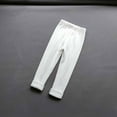 thumbnail image 5 of LNWUY 2-9 Years Children's Autumn and Winter Thick Warm Pants Boys and Girls Baby Loose Comfy Breathable Casual Fashion Small Feet Pants White 2-3 Years, 5 of 6