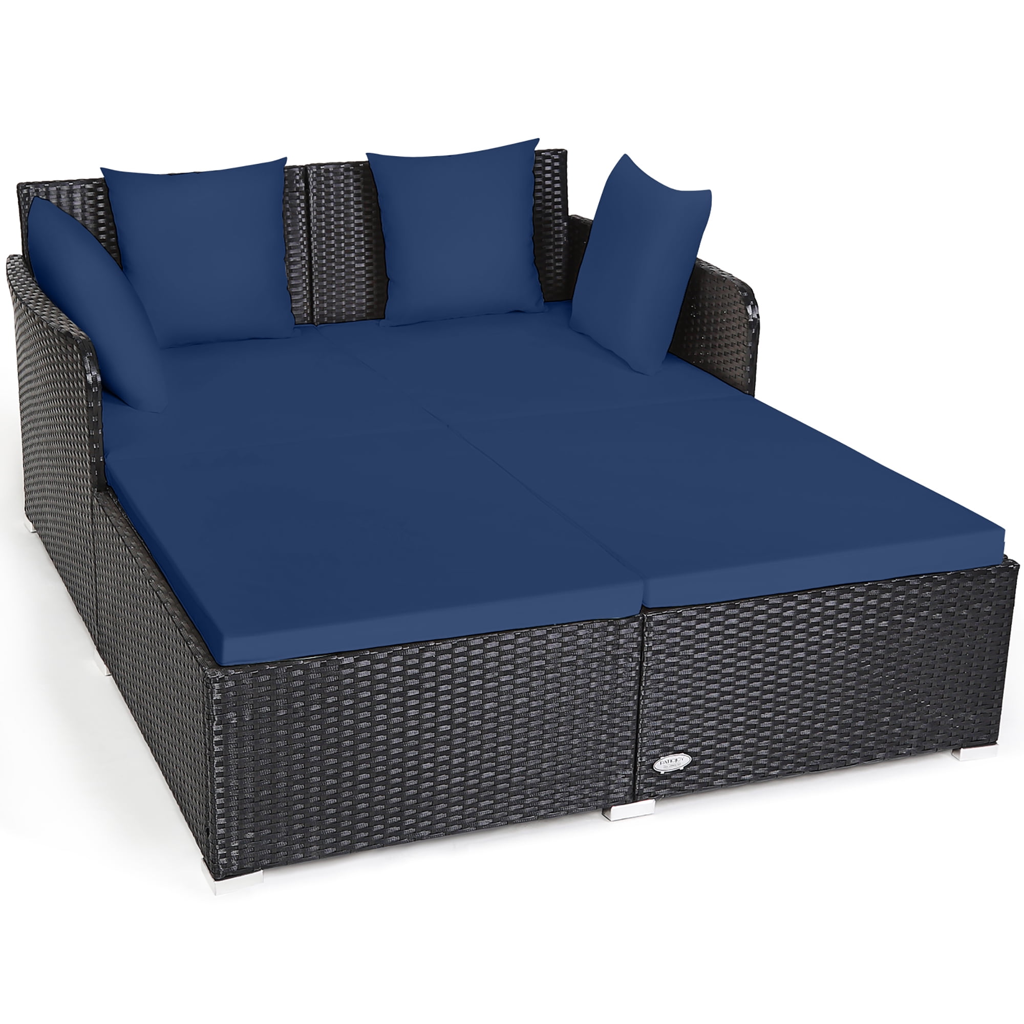 Patio cheap rattan daybed