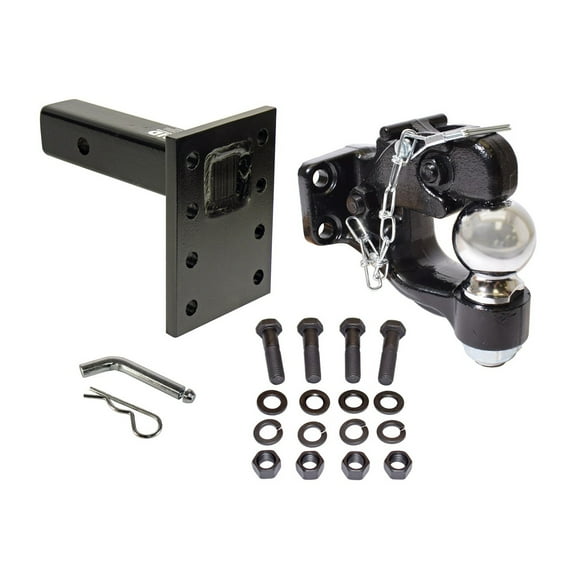Combination Pintle Hook with 2-5/16 Inch Ball, Mounting Plate and Hardware