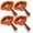 Orange, variant on Right Angle Clamp, [4 PACK] Single Handle 90° Aluminum Alloy Corner Clamp, Clamps for Woodworking Adjustable Swing Jaw, Woodworking Tools Photo Frame Vise Holder, Gifts for Men Dad