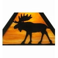 thumbnail image 2 of Meyda Tiffany 27293 Lone Moose - 16 Inch 2 Light Table Lamp   Black Finish with Amber Mica Glass, 2 of 7