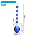 thumbnail image 2 of Uxcell Teardrop Crystal Chandelier Pendants Beads, 5 Pack 135mm Length 38mm Prisms Parts Beads Blue, 2 of 5