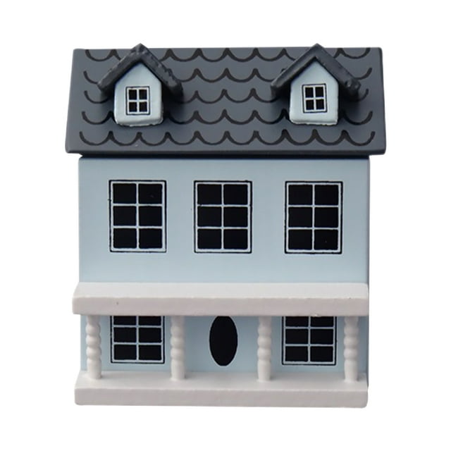 Miniature House Model Tiny Wooden House Decorative Model House Adorable Mini House