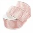 thumbnail image 3 of Ribbon Traditions Horizontal Glitter/Sequin Stripes Solid Wired Ribbon 2 1/2 Inch by 10 Yards - Rose Gold/Silver, 3 of 4