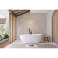 thumbnail image 2 of Elegant Kitchen & Bath BT10767GW-MBK 67 in. Soaking Bathtub, Glossy White with Matte Black Trim, 2 of 8