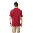 thumbnail image 4 of Zfeel Men's Casual Polo Shirt, 60/40 Cotton/Poly Blend, Short Sleeve Pique Knit with Collar, Cherry Red, 5XL, 4 of 5