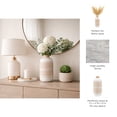 thumbnail image 6 of Ceramic Vase with Decorative Pattern for Living Room and Home Accents - Modern Flower Vase for Room, Bedroom or Office Decor - Ideal for House and Table Decor Displays - 12", Ivory & Tan, 6 of 15