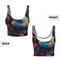 thumbnail image 3 of Sikiie Colorful Patterned Rabbit Print Strappy Sports Bra for Women Padded Push Up Sports Bra Athletic Running Sports Bra Workout Bra Yoga Bra, 3 of 5