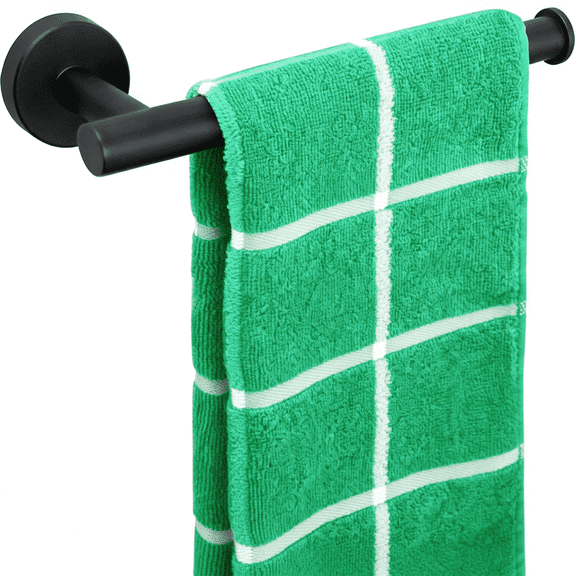 9 in Hand Towel Ring Thicken SUS304 Stainless Steel Towel Holder Wall Mounted for Bathroom Kitchen Matte Black