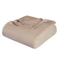 thumbnail image 2 of Superior Metro Chevron Zig-Zag All-Season Cotton Blanket, Throw (Non-Standard), Khaki, 2 of 13
