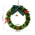 thumbnail image 3 of DAMAI Mini Christmas Ornaments, Boho Christmas Green Plushes Small Wreath Small Tree Pendant Christmas Tree Decorations for Christmas Tree Decorating and Holiday Festivities, 3 of 6