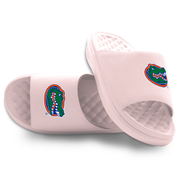 Youth ISlide Pink Florida Gators Primary Motive Slide Sandals