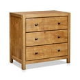 thumbnail image 1 of BIKAHOME Bois Rustique avec Commode à 3 Tiroirs en Chêne, 1 of 6