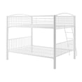 thumbnail image 5 of Powell Kalmia Heavy Metal Kid's Full over Full Convertible Bunk Bed with Built-In Ladder, White, 5 of 15