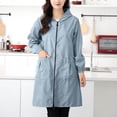 thumbnail image 2 of YYDGH Women's Plus Size Long Raincoat Waterproof Oversized Hooded Rain Jacket Lightweight Trench Coats Windbreaker with Pockets, 2 of 4