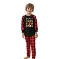 thumbnail image 2 of Penkiiy Pyjamas de Noël pour la Famille Ensemble de Pyjamas Assortis, Pyjamas de Noël à Carreaux Rouges avec Rennes pour Femmes Hommes Enfants Rouge 6-7 Ans, 2 of 5