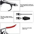 thumbnail image 2 of Pistola de soplado Pistola de polvo Pistola de aire comprimido de metal con 4 puntas Extensiones de boquillas El aire comprimido puede conectarse rápidamente para soplar residuos de polvo, polvo y suciedad JM, 2 of 5