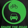 thumbnail image 3 of CafePress - SHARE THE ROAD Sweatshirt (Dark) - Classic Crew Neck Sweatshirt, 3 of 5