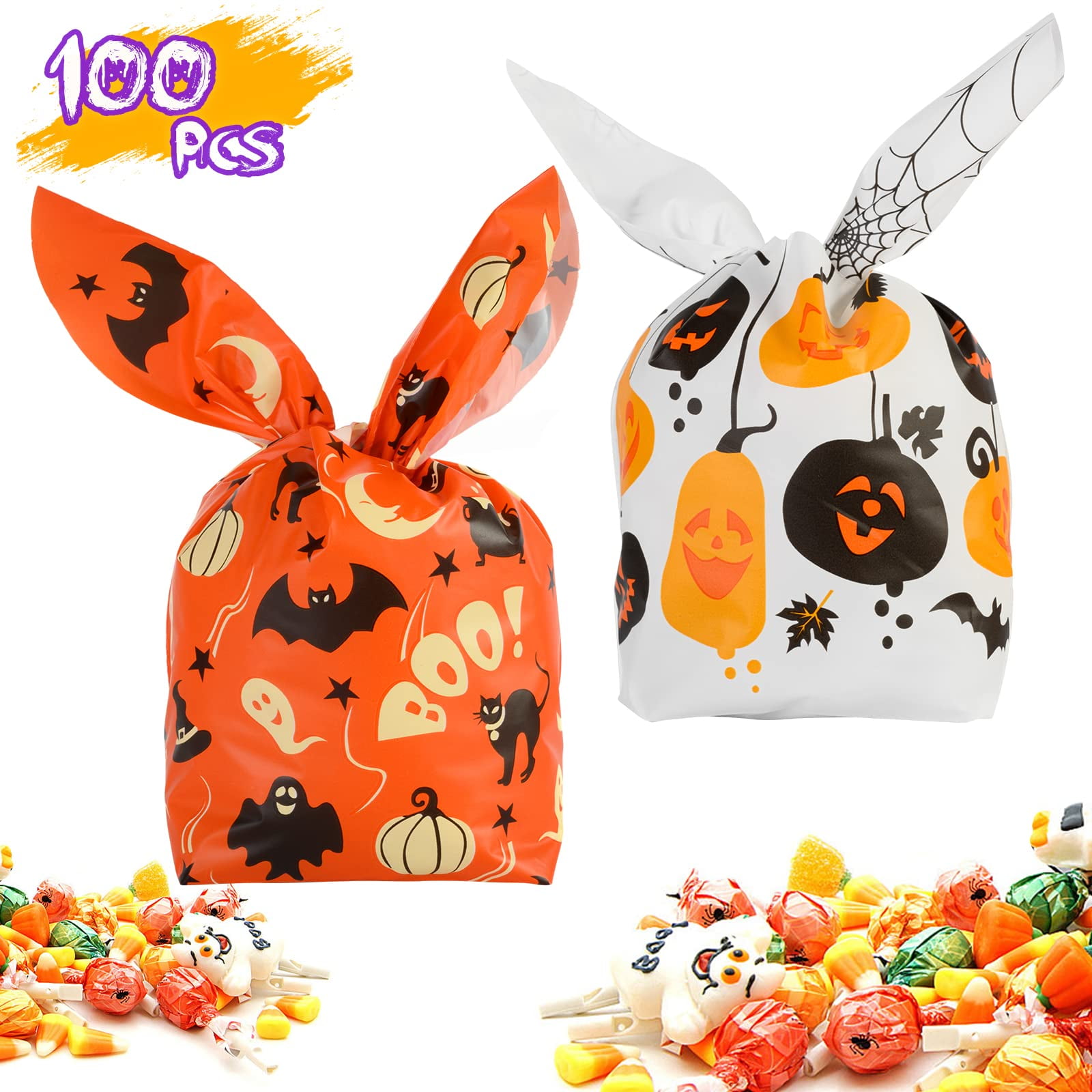 HiYZ Snack Bags for Kids,10PCS Reusable Candy Bags,Cute Animal
