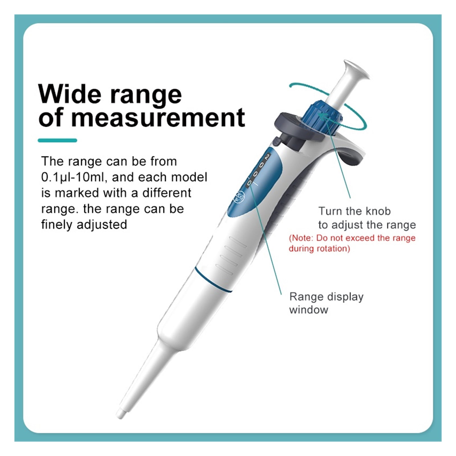 Laboratory Pipette,Digital Adjustable Micropipette Lab Equipment With Pipette Tips ,Precision & Accuracy