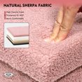 thumbnail image 6 of PINPLUS 31.5" Folding Ottoman Storage Bench,Foot Rest Stool Seat for Living Room,Pink,Sherpa Fabric, 6 of 10