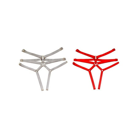

VSNOW Women Strappy G-string Panty Crothless Thongs Underwear
