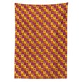 thumbnail image 3 of Ambesonne Tribal Tablecloth Rectangular Table Cover, Timeless Design, 60"x84", Orange Purple and Yellow, 3 of 4