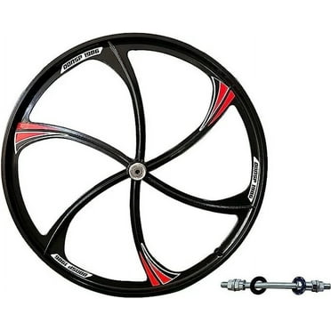 CDHPOWER Black 26" Magnesium Rear Mag Wheel Only 135MM Rear Width Bike Rime for Single Speed Bicycle