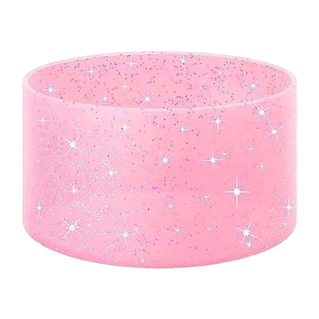 Funda de silicona para taza con purpurina y aislamiento térmico para botella de agua