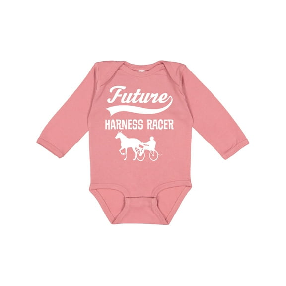 Inktastic Future Harness Racer Horse Racing Boys or Girls Long Sleeve Baby Bodysuit