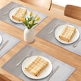thumbnail image 2 of Unique Bargains Rectangle 6 Pack Gradient Plastic Table Mats Gold 17.7x11.8inch, 2 of 6
