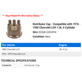thumbnail image 2 of Distributor Cap - Compatible with 1976 - 1980 Chevy LUV 1.8L 4-Cylinder 1977 1978 1979, 2 of 2