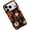 Fall Pumpkins Dark Coffee, variant on Case for iPhone 17 Pro, Floral Rabbit Dragonfly Collage Tiles Phone Case Military-Grade Drop Protection Cover for Women Girl - Frosted