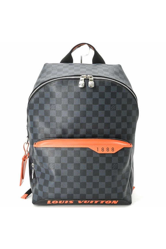 Pre-Owned LOUIS VUITTON Louis Vuitton Damier Cobalt Discovery Backpack for Men, Navy N40157