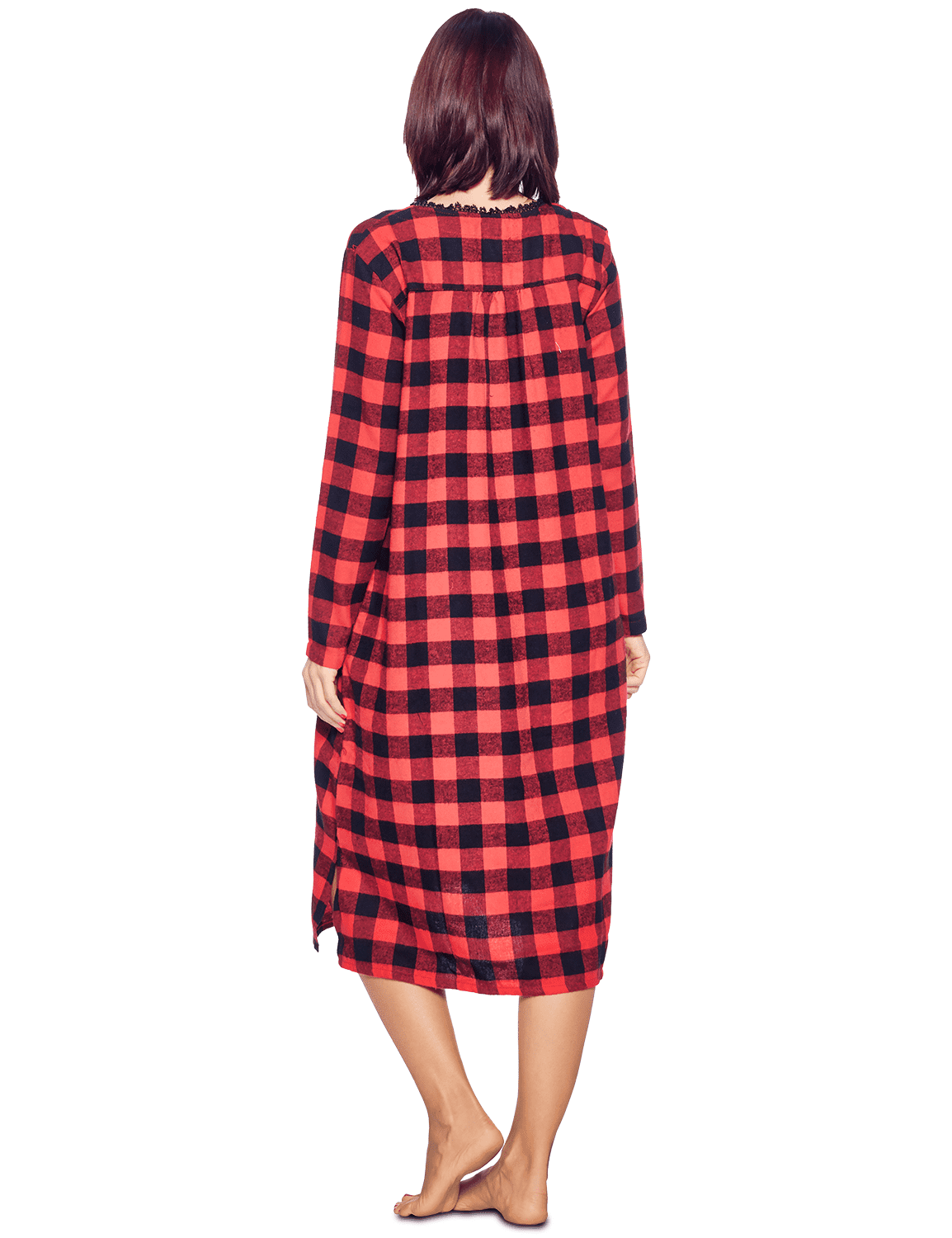 women's buffalo plaid nightgown