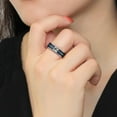 thumbnail image 4 of High polished (no plating) Stainless Steel Ring with Top Grade Crystal in Black Diamond for Women Black Diamond Stone Color Style TK3292 Size 13, 4 of 4