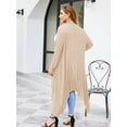 thumbnail image 3 of Weardear Women's Plus Size Long Cardigans Long Sleeve Duster Cardigan Lightweight Sweater, 3 of 5