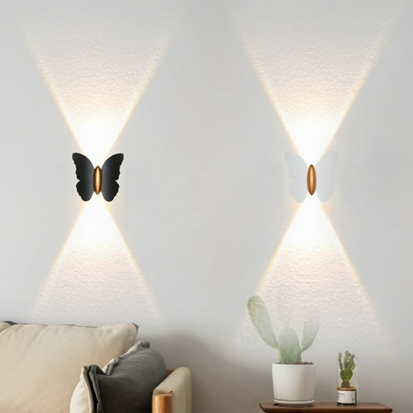 Fiudx Aplique de Pared para Exterior, Diseño Moderno de Aluminio, Resistente a La Intemperie Ip65, Acabado Mate, Ideal para Puertas de Entrada, Patios, Escaleras, Uso Interior y Exterior, Color Blanc