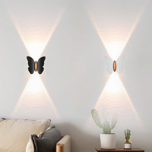 Fiudx Aplique de Pared para Exterior, Diseño Moderno de Aluminio, Resistente a La Intemperie Ip65, Acabado Mate, Ideal para Puertas de Entrada, Patios, Escaleras, Uso Interior y Exterior, Color Blanc