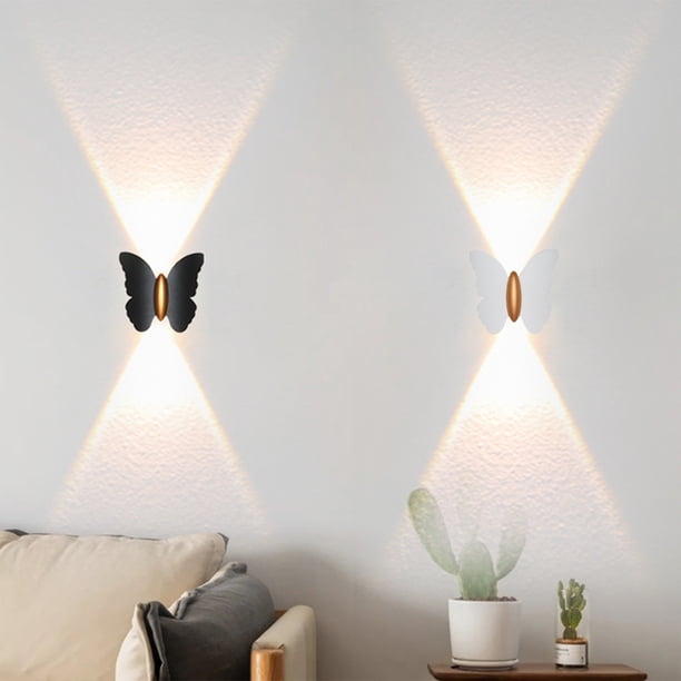 Fiudx Aplique de Pared para Exterior, Diseño Moderno de Aluminio, Resistente a La Intemperie Ip65, Acabado Mate, Ideal para Puertas de Entrada, Patios, Escaleras, Uso Interior y Exterior, Color Blanc